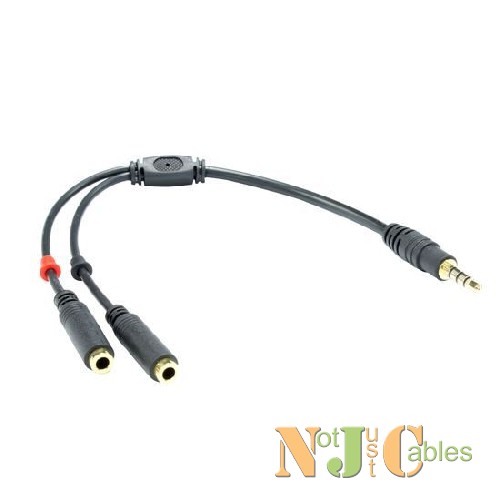 20cm Stereo 3.5mm Y Cable- for MAC