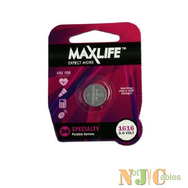 MAXLIFE CR1616 Lithium Button Cell Battery