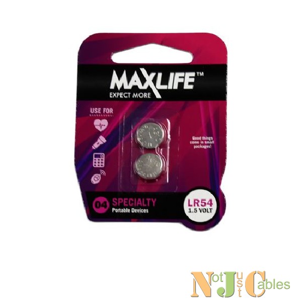MAXLIFE LR54 Alkaline Button Cell Battery
