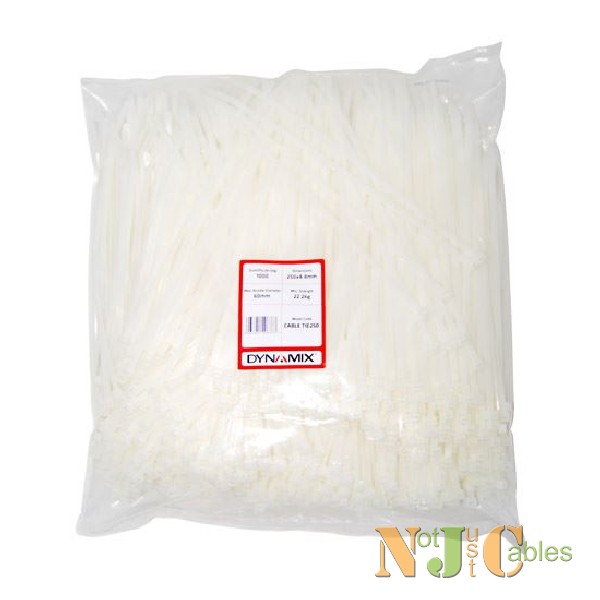 250mm x 4.8mm Cable Tie (Packs of 1000)