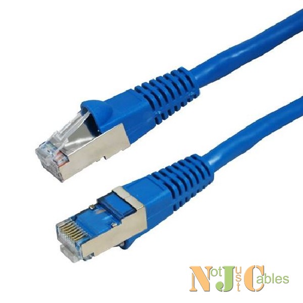 Cat6A Blue Shielded Patch Leads