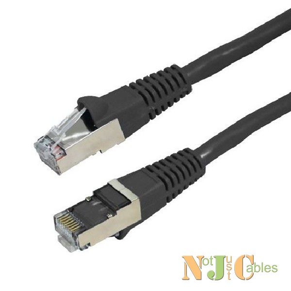Cat6A Black Shielded Patch Leads