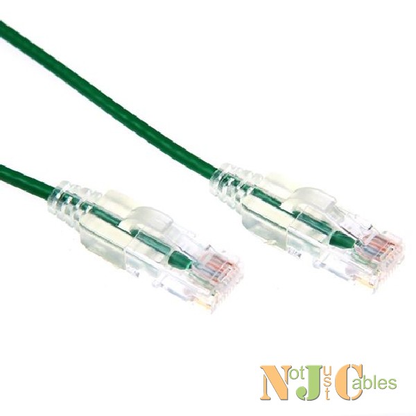 DYNAMIX 0.5M Cat6 Green Slimline Patch Lead