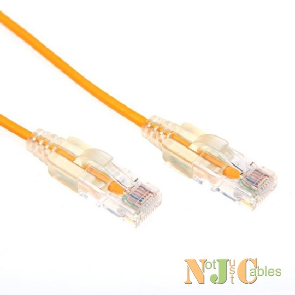 DYNAMIX 0.25M Cat6 Yellow Slimline Patch Lead