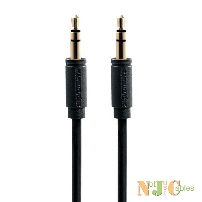PROMATE 1.5M 3.5mm Premium stereo cable Black