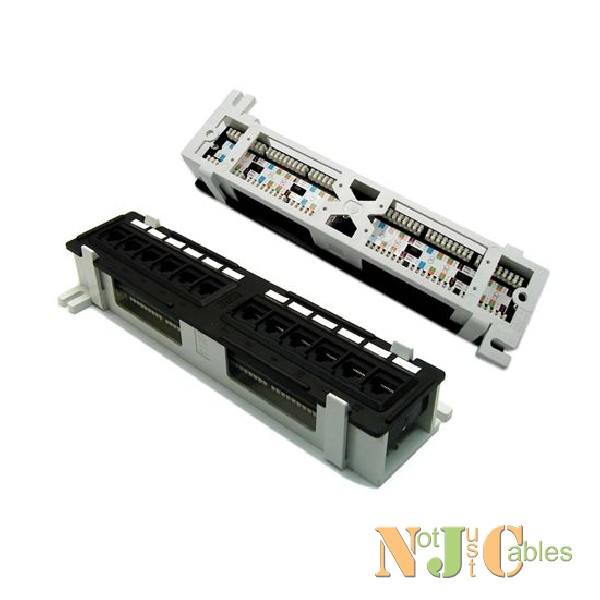 Mini 12 Port Patch Panel, Cat5e