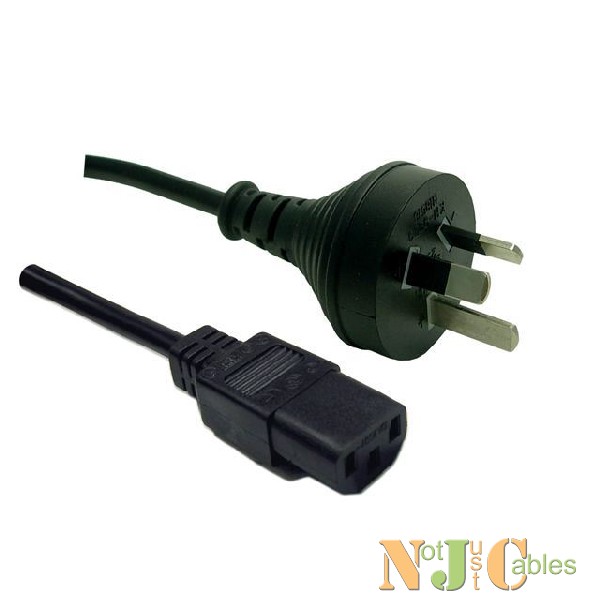 1.8M 3 Pin Plug to IEC Female Plug  10A, SAA