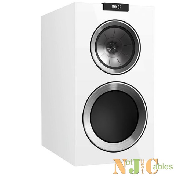 KEF R300W Bookshelf Speakers with 3 Way Bass Reflex