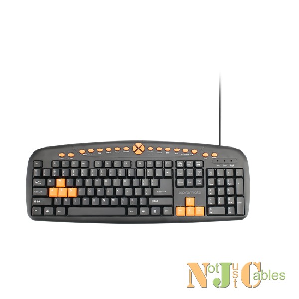 PROMATE Professional Ergonomic Wired Keyboard