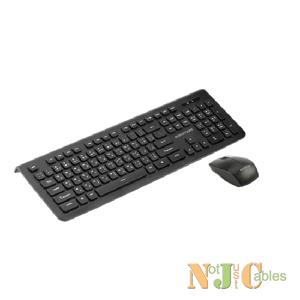 PROMATE Slim Ergonomic Wireless Keyboard & Mouse Combo