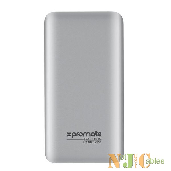 PROMATE 10000mAh Aluminium Power    Bank. 2 ultra-fast charg