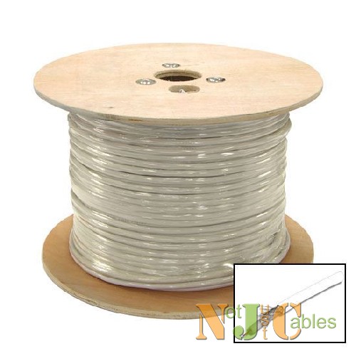 305M Roll RG-6 Shielded Cable White
