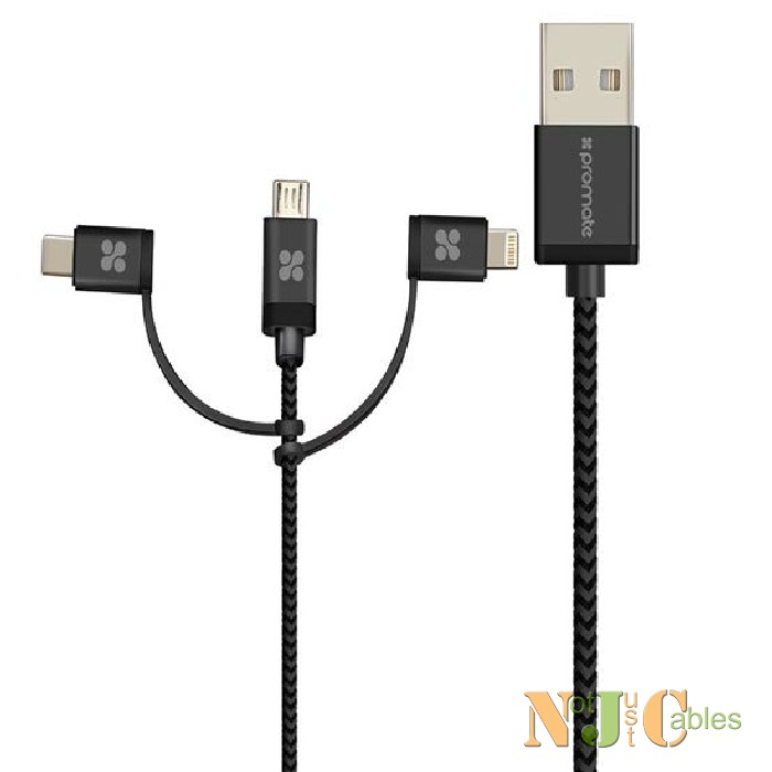 PROMATE USB All-in-one Sync & Charge Cable