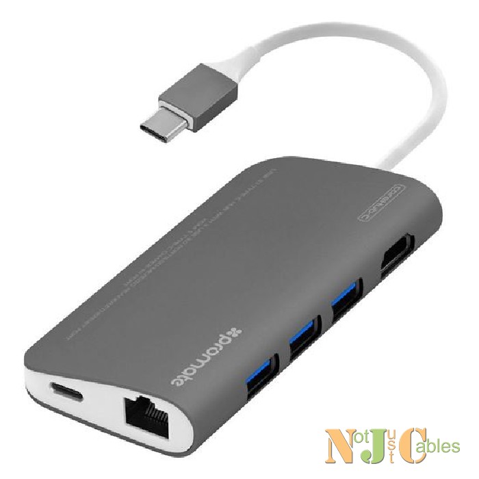 PROMATE USB 3.1 Type-C Hub with 3 USB