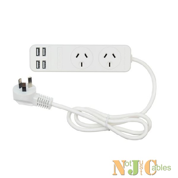 JACKSON Single Plug USB Wall        Charger, 4x USB Charging