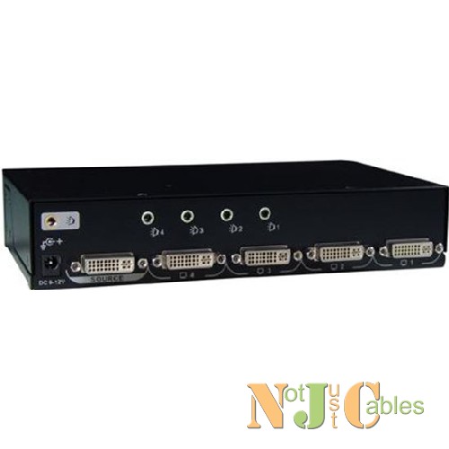 REXTRON 1 to 4 Port DVI HDMI Splitter