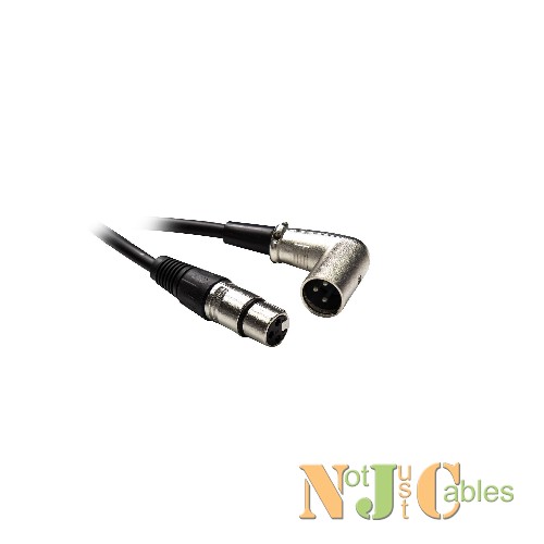 2M XLR 3-Pin Right Angled Male to Female